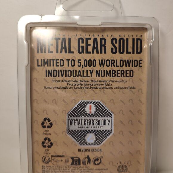 Metal Gear Solid Raiden Collectible Coin Official Konami Limited Edition Badge - Picture 2 of 3